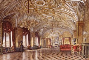 Interiörer av Vinterpalatset. Guldsalongen, mitten av 1800-talet. av Alexander Chrisophorovich Kolb