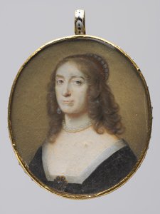 Porträtt av Elizabeth Stuart, kurfursten Palatine och drottning av Böhmen, 1630-talet. av Alexander Cooper