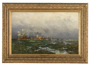 Solsken efter stormen (olja på duk)