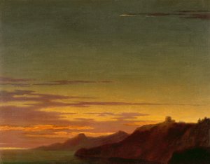 Dagens slut: Sunset on the Coast, ca 1768-75 (olja över grafit på lagt papper)