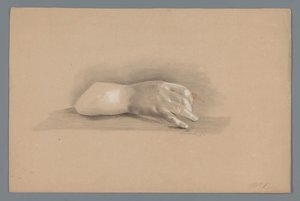 Gipsmodell av en hand