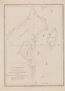 Plan över hamnen i Praslin, sent 1700-tal till tidigt 1800-tal (papper)