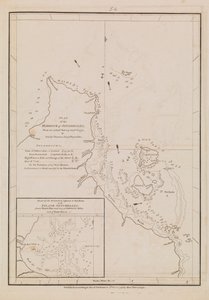 Plan över hamnen på Seychellerna, sent 1700-tal till tidigt 1800-tal (papper)