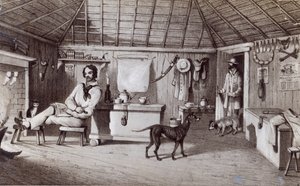 Squatterens første hjem, c.1847 swed av Alexander Denistoun Lang