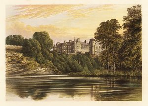 Brechin Castle, Angus, Skottland. ,1880 (gravyr) av Alexander Francis (after) Lydon