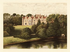 Keele Hall, Staffordshire, England, 1880 (gravyr) av Alexander Francis (after) Lydon