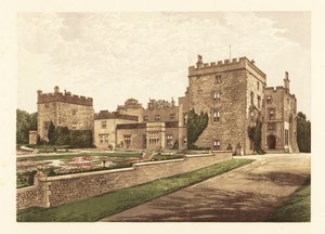 Muncaster Castle, Cumbria, England. ,1880 (gravyr) av Alexander Francis (after) Lydon