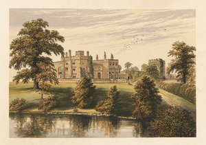 Ripley Castle, Yorkshire, England. ,1880 (gravyr) av Alexander Francis (after) Lydon