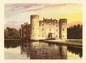 Shirburn Castle, Oxfordshire, England. ,1880 (gravyr) av Alexander Francis (after) Lydon