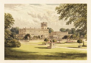 Trentham Hall, Staffordshire, England. ,1880 (gravyr) av Alexander Francis (after) Lydon