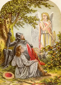 Christian and Hopeful Catught in the Net, från The Pilgrims Progress av John Bunyan, publicerad ca 1880 av Alexander Francis Lydon