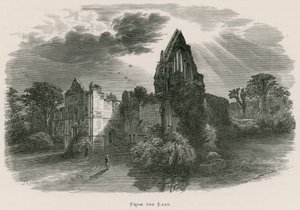 Dryburgh Abbey, från öster