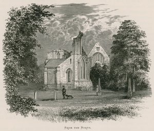 Dryburgh Abbey, från norr av Alexander Francis Lydon