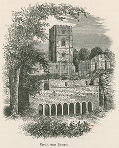 Fountains Abbey, från söder av Alexander Francis Lydon