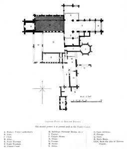Markplan för Bolton Priory, 1897