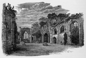 Interiör, Looking East, Netley Abbey, c1880, 1897 av Alexander Francis Lydon
