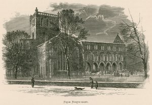 Jedburgh Abbey, från nordost av Alexander Francis Lydon