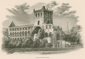 Jedburgh Abbey, från sydöst av Alexander Francis Lydon