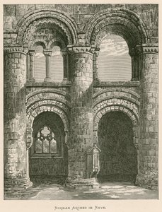 Jedburgh Abbey, Norman Arches i Nave av Alexander Francis Lydon