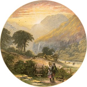 Lake District scen av Alexander Francis Lydon