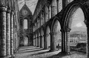 Nave Looking West, Jedburgh Abbey, c1880, 1897 av Alexander Francis Lydon