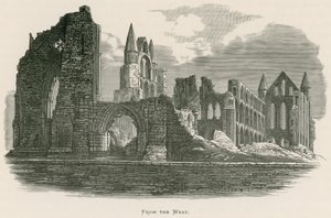 Whitby Abbey, från väst av Alexander Francis Lydon