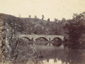 Antietam Bridge, på Sharpsburg och Boonsboro Turnpike, nr 1, september 1862, 1862. av Alexander Gardner