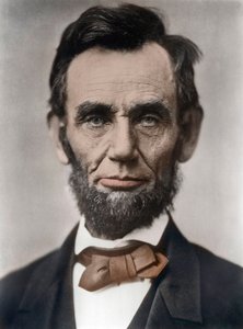 Porträtt av Abraham Lincoln - Porträtt av Abraham Lincoln (1809-1865) USA:s 16:e president. Foto av Alexander Gardner