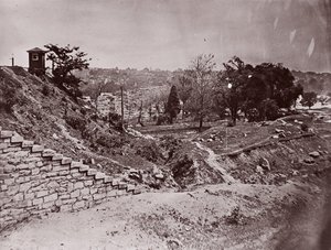 Ruinerna av R & P Railroad Bridge, Richmond, ca. 1865. av Alexander Gardner
