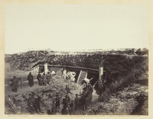 Predikstolen, Fort Fisher, N.C., januari 1865. av Alexander Gardner