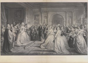 Alexander Hay Ritchie - Det republikanska hovet (Lady Washingtons mottagningsdag) efter Daniel Huntington