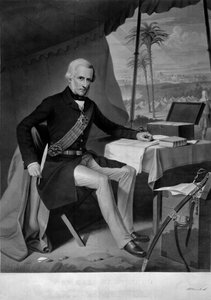 The Hero of Lucknow (stippgravyr, färgad)