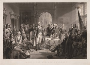 Washington och hans generaler med Key.