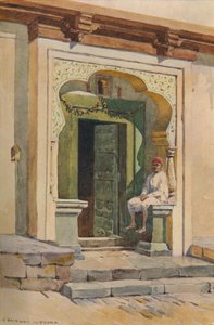 A Doorway, Poona, c1880 1905. av Alexander Henry Hallam Murray