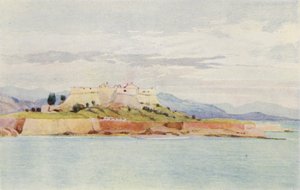 Antibes (färg litho) av Alexander Henry Hallam Murray