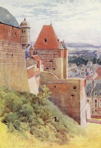 Dieppe, slott från 1400-talet (lito i färg) av Alexander Henry Hallam Murray