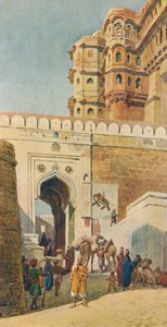 Uppstigningen till palatset, Jodhpur, c1880 1905.
