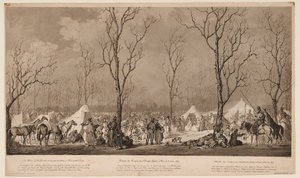Kosackernas bivack på Avenue des Champs-Elysées i Paris mars 1814, 1814