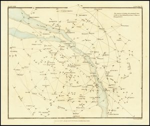 1822 - Alexander Jamieson - Sättet att hitta de viktigaste stjärnorna som är synliga i Storbritannien genom linjemätning eller triangulering av Alexander Jamieson
