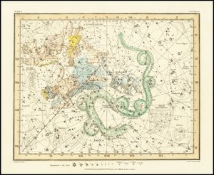 1822 - Alexander Jamieson - Ursa Minor - Lilla björnen visar även Cassiopeia, Draco  Cepheus av Alexander Jamieson