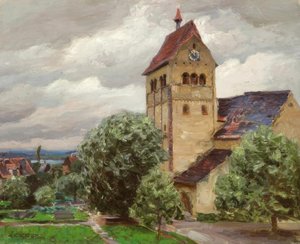 Reichenau, Marienmünster / målning av Alexander Koester