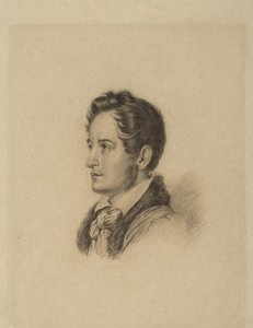 Porträtt av författaren Alexander Herzen 1812-1870, ca 1836 av Alexander Lavrentievich Vitberg