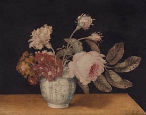 Blommor i en Delft-burk, 1663.