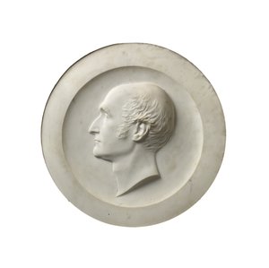 Profilporträtt av Revd Dr Henry Wellesley, 1856 (carraramarmor)