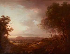 Utsikt över Edinburgh från Blackford Hill (på duk) av Alexander Nasmyth