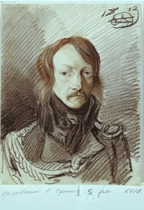 Porträtt av Alexei Pavlovich Lanskaya 1789-1855, 1813
