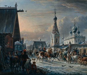 Gata med postbussar, 1829