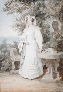 Porträtt av María Isabella av Spanien 1789-1848, drottning av de två Sicilierna, 1825