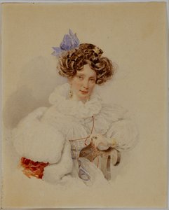 Porträtt av Ekaterina Pavlovna Bakunina 1795-1869, före 1832