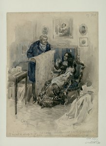 Pierre i familjen. Epilog. Illustration till romanen Krig och fred av Leo Tolstoj, 1911-1912.